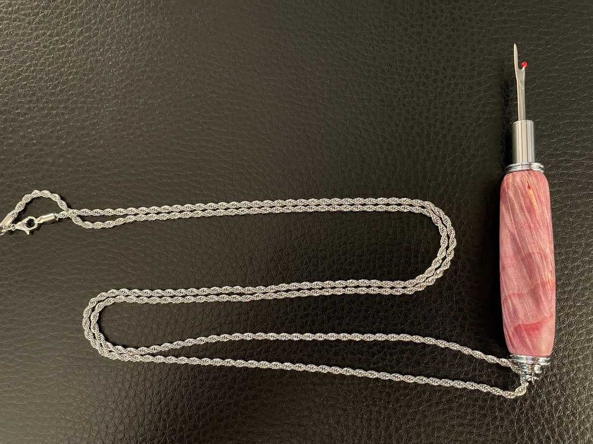 Necklace Seam Ripper Dyed wood Hanna Woodworking