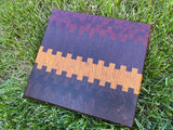 Sunset Themed End Grain Cutting Board