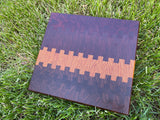 Sunset Themed End Grain Cutting Board