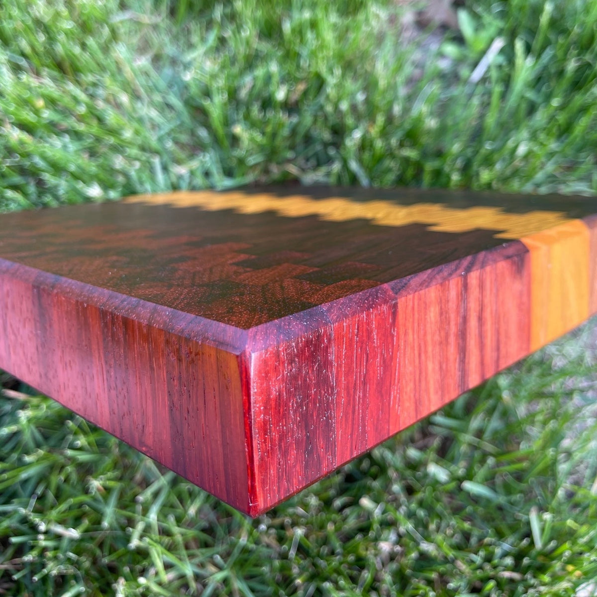 Sunset Themed End Grain Cutting Board – Hanna Woodworking