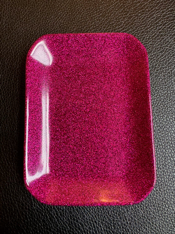 Fuchsia Glitter Tray