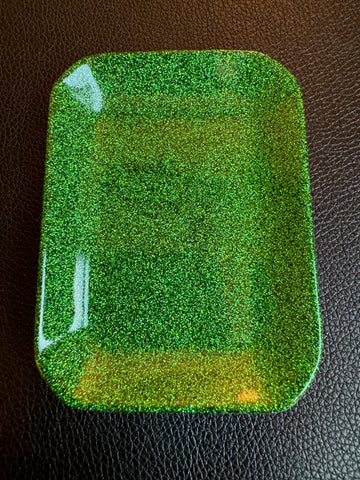 Green Glitter Tray