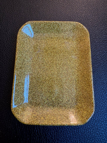 Mustard Gold Glitter Tray