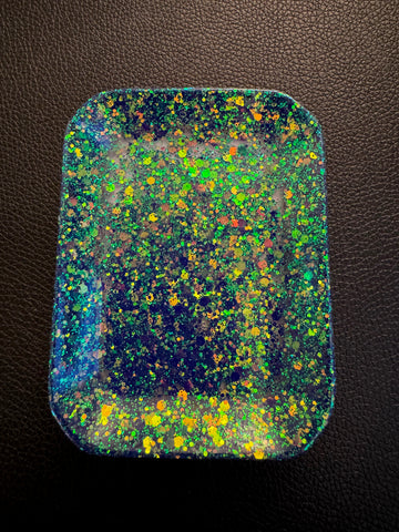 Blue Green Color shift Glitter Tray