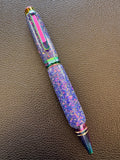 Cigar Pen - Purple and Silver Glitter