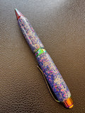 Cigar Pen - Purple and Silver Glitter