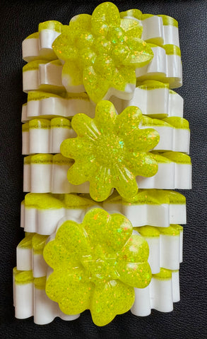 Floral Pattern Weight (These are kind of neon-yellow)