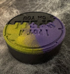 Hexed Circles (purple, green, & black)