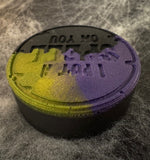 Hexed Circles (purple, green, & black)